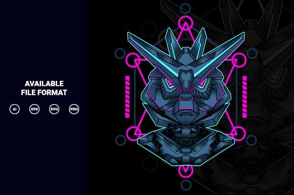 Download Mecha with Sacred Geometry Background - Geometry Collection