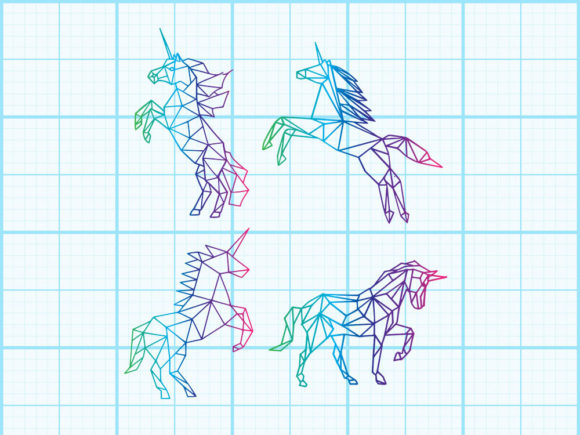 Download Unicorn Geometrical Design - Geometrical Collection