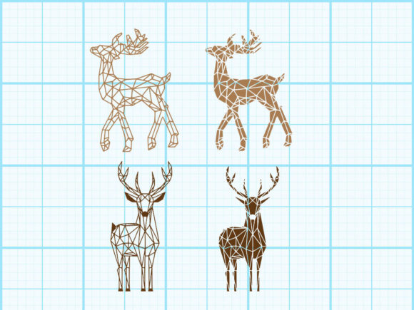 Download Reindeer Geometrical Design - Geometrical Collection