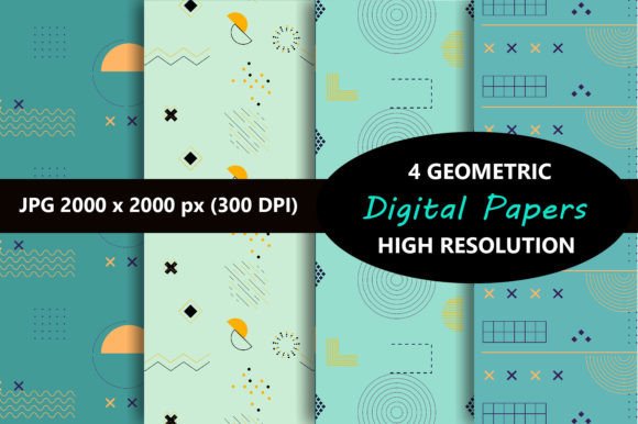 Download Mint Geometry Pattern - Geometry Collection