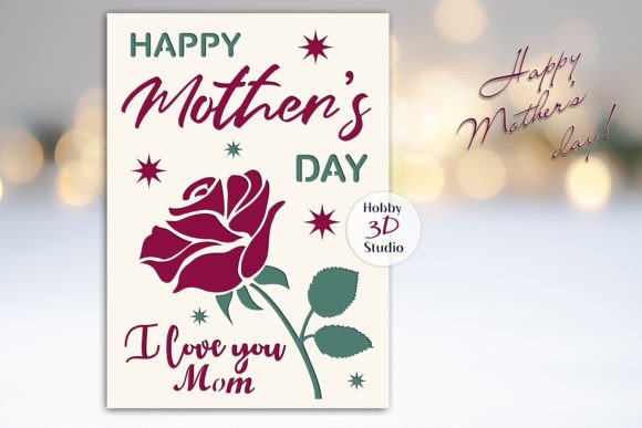 Download Mother's Day Card SVG, Colored Card SVG - Card Collection