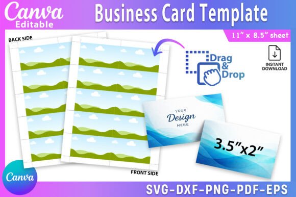 Download Business Card Canva Template - Card Collection