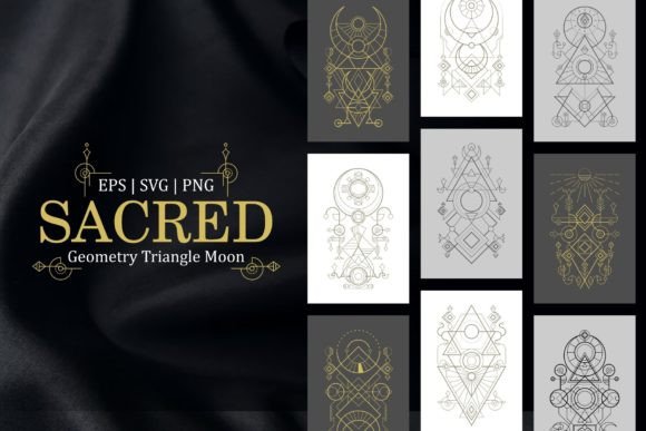 Download Sacred Geometry Triangle Moon - Geometry Collection