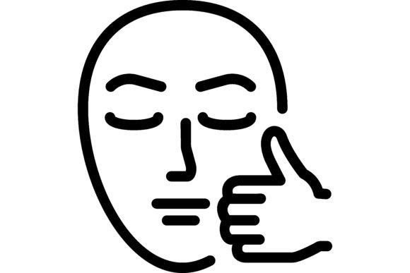 Download Skin Care Line Icon. Face, Thumb-up, Bea - Skin care Collection