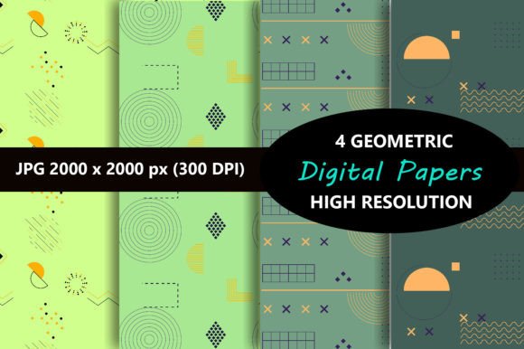 Download Green Geometry Pattern - Geometry Collection