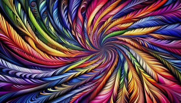 Download Hypnotic Feather Geometry - Geometry Collection